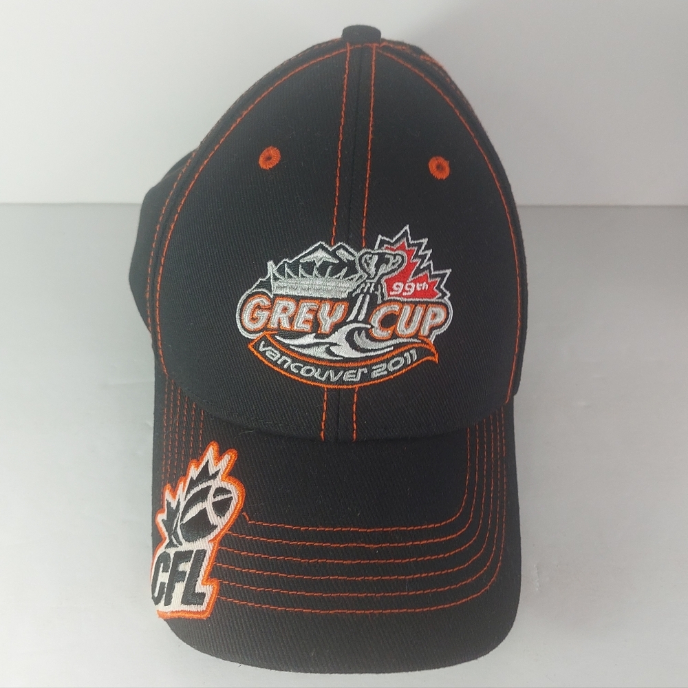 99th GREY CUP Football Vancouver 2011 Cap Trucker Hat Velcro back CFL.BC Lions